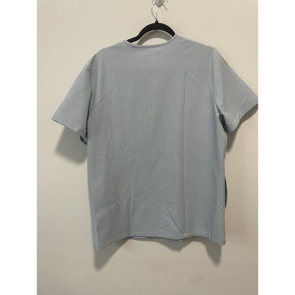 Figs Chisec Three-Pocket Scrub Top Short Sleeve Men's Size Small Chambray Blue - Picture 3 of 6